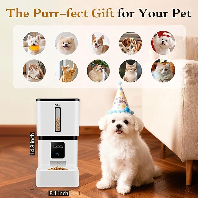 Yakry Automatic Dog Feeder - 8L/33 Cups Smart Pet Feeder - Image 8