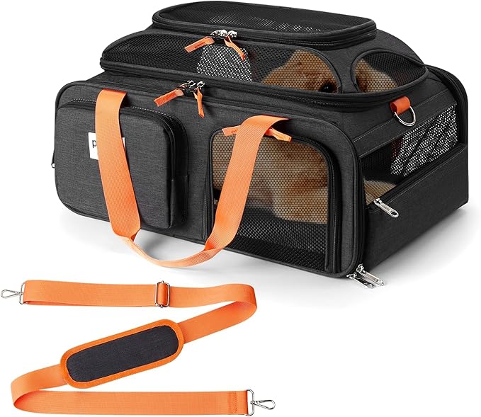 pidipiti 19x13x9 TSA Approved top Expandable pet Carrier by pidipiti
