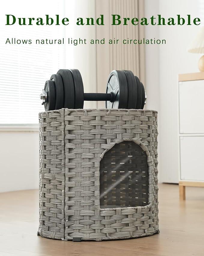 SETVSON Cat House for Indoor Cat, Large Double Cat Houses Cat Bed Cave - Image 3