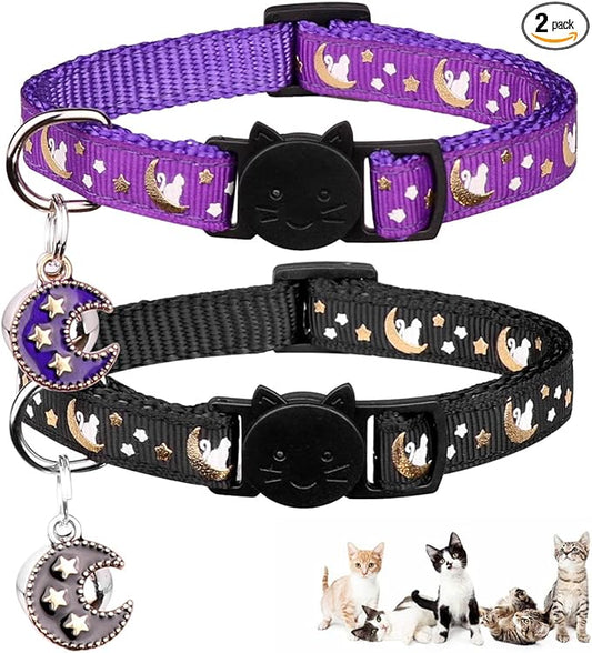 Baeuppit 2Pcs Breakaway Cats Collars Cat Collars by Baeuppit