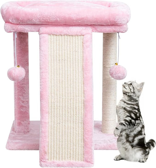SYANDLVY Small Cat Tree with Scratching Board, Cat Scratching Post by SYANDLVY