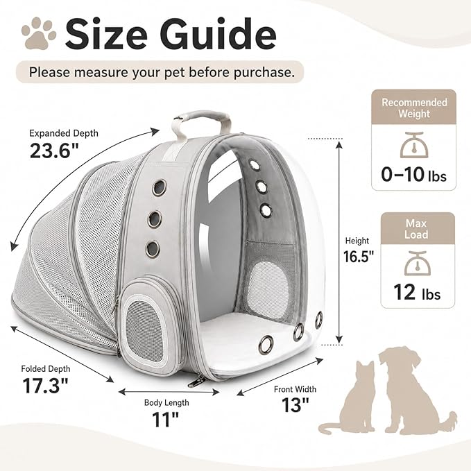 Expandable Cat Carrier Backpack - Image 2