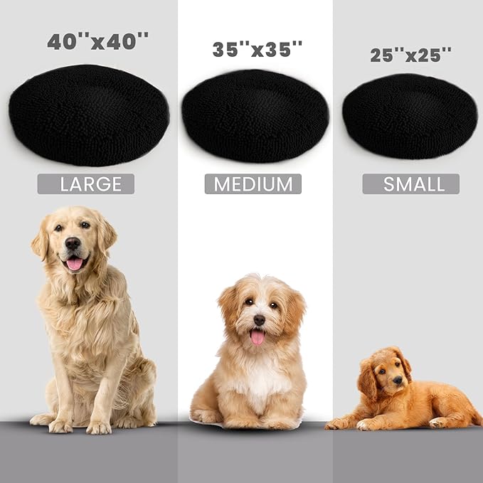 Muddy Mat® Cloud K-9 Bed for Dogs & Cats, Soft & Relaxing Donut Dog Bed - Image 4