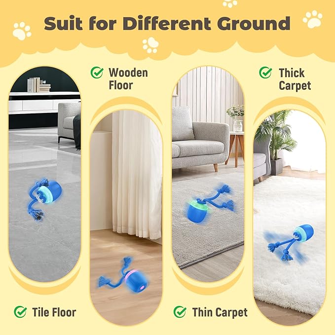 Interactive Dog Toys, Automatic Moving and Rolling Dogs Toy - Image 6