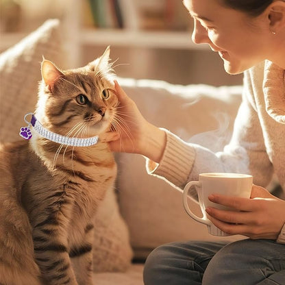EXPAWLORER Soft Velvet Safe Cat Collars - Image 9