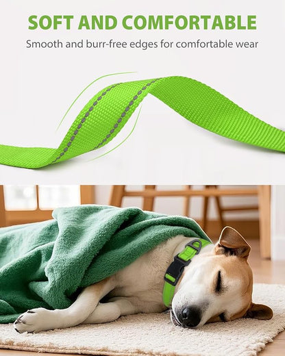 Joytale Dog Collars for Medium Dogs, Comfortable Double-Sided Reflective Nylon - Image 3
