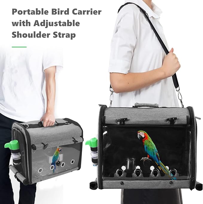 Bird Carrier Bag with Stand, Lightweight Backpack - Image 5