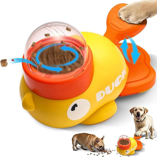 Interactive Dog Puzzle Toys Treat Dispenser Dog Toys, Duck Shape Slow Feeder by Unknown