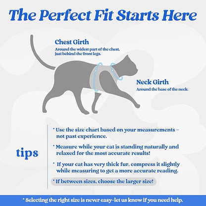 rabbitgoo Cat Harness and Leash, Step-in Escape Proof Kitten Harness Set - Image 2