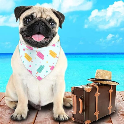 Summer Dog Bandanas Hawaiian Triangle Scarf Kerchief Set - Image 6