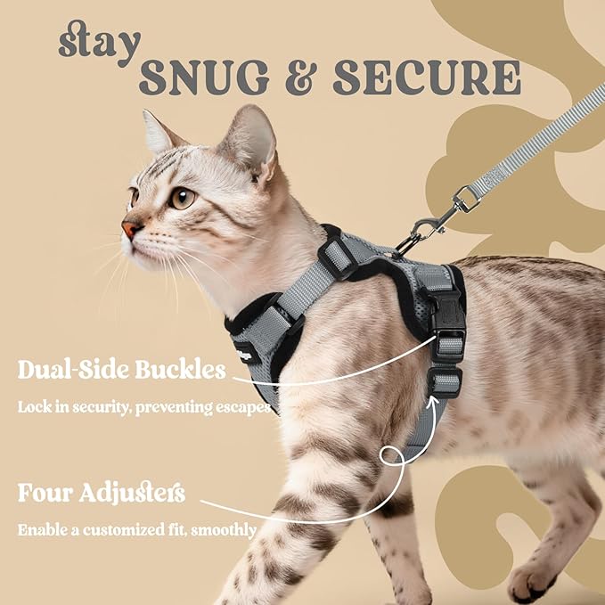 rabbitgoo Cat Harness and Leash Set, Escape Proof Vest Harness - Image 6