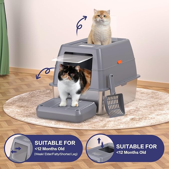 XXXL Stainless Steel Litter Box - Image 6