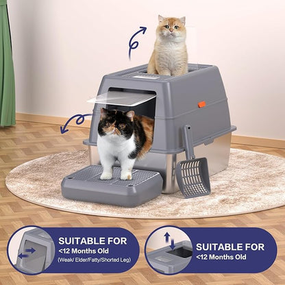 XXXL Stainless Steel Litter Box - Image 6