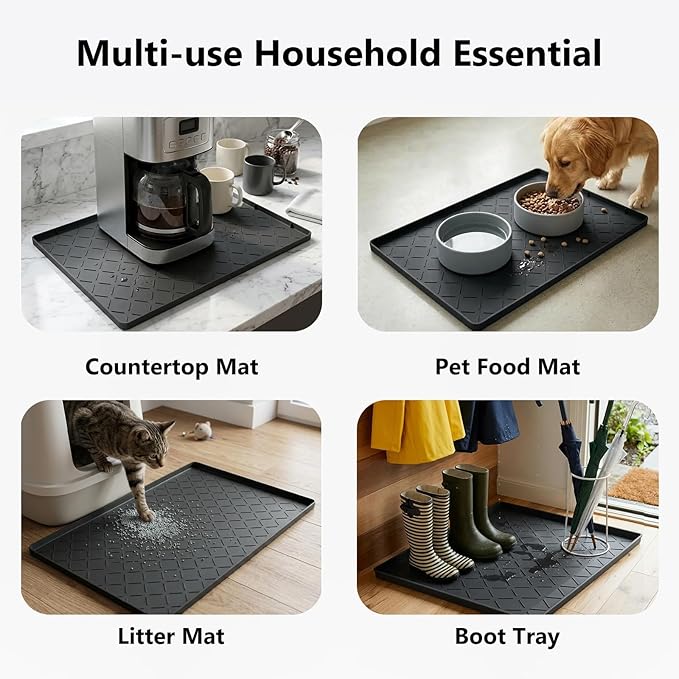 Mateeylife Under Sink Mats for Kitchen Waterproof 34"X22", Undersink - Image 6