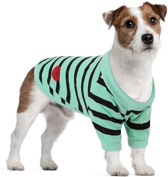 Dog Shirts for Large Dogs, Striped T-Shirts Dog Vest Pet Apparel Tee Shirts by PREFERHOUSE