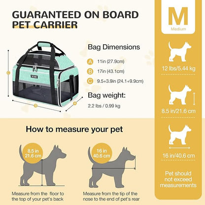 Lekereise Top-Expandable Pet Carrier 17x11x9.5 Inch Alaska Hawaiian Airline - Image 3