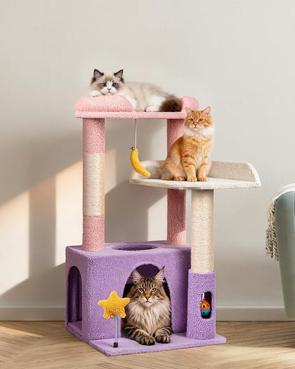 31" Cute Cat Tower for Indoor Kittens - Image 7