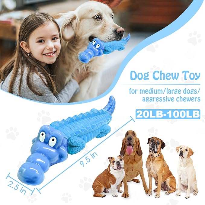 Jeefome Tough Dog Chew Toys for Aggressive Chewers, Indestructible Dog Toy to - Image 2