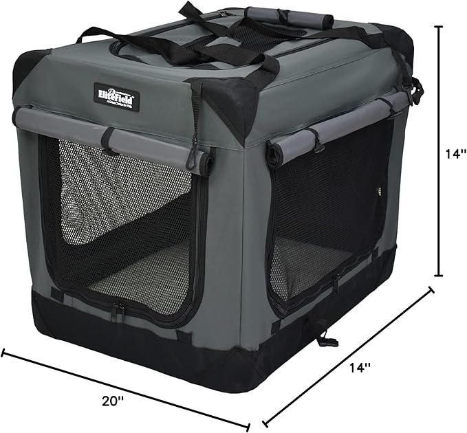 EliteField 4-Door Folding Soft Dog Crate - Image 9