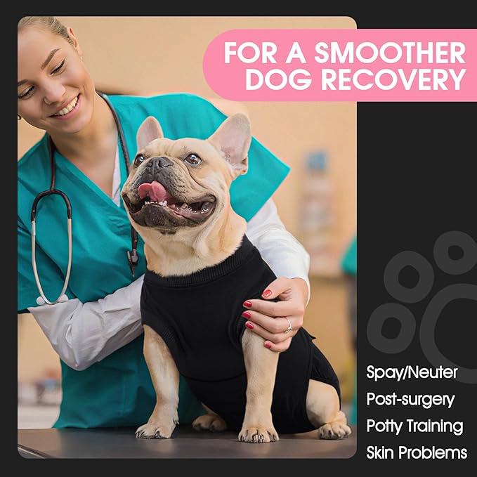 FUAMEY Dog Recovery Suit Male, Dogs Surgery Neuter Suits Puppy Spay Shirts - Image 3