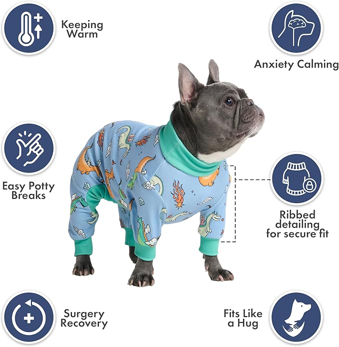 Spark Paws Dog Pajama, Dog Recovery Suit Male, Ultra-Soft and 4-Way Stretch - Image 3