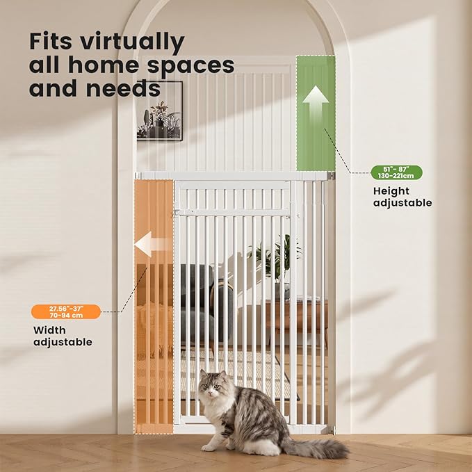 Gardner Pet 51"-87" Extra Tall Cat Gate - Image 2