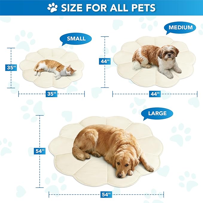 PetAmi Dog Cooling Mat, Flower Shape, Pet Pad - Image 7