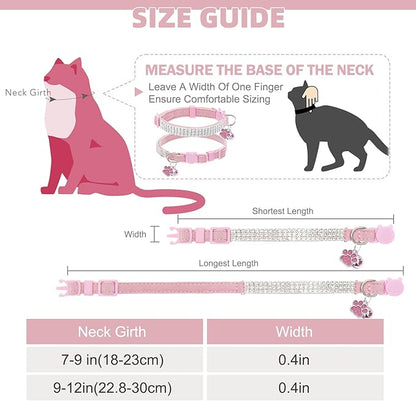 EXPAWLORER Soft Velvet Safe Cat Collars - Image 2
