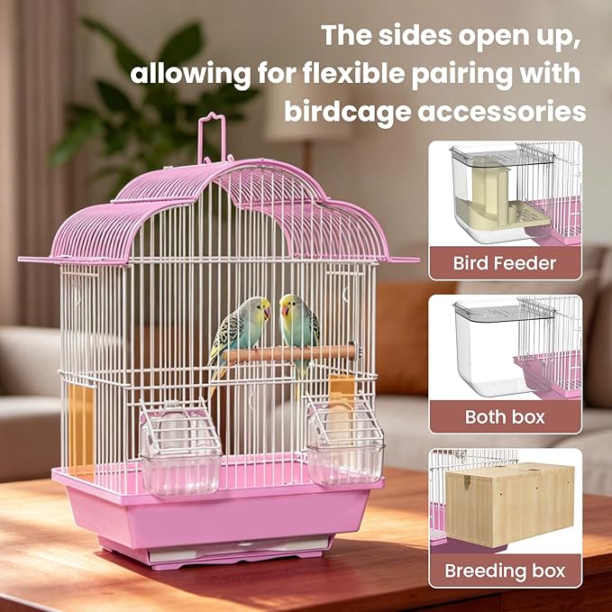 16-inch Small Bird Cage for Home or Travel - Image 5