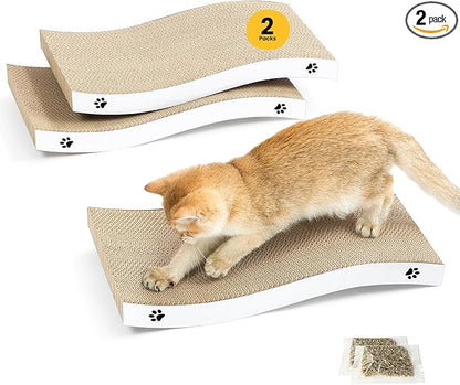 Cat Scratcher, Durable Scratch Pad, Corrugated Cardboard Scratching Board by Conlun