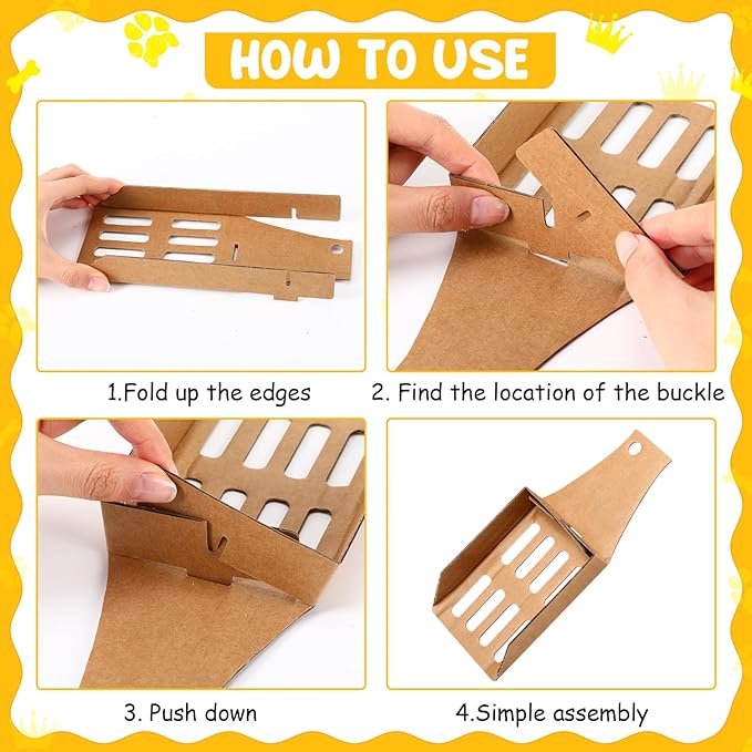 Watersay 30 Pcs Disposable Cat Litter Scoops 8.3x3.3 Inch Portable Kitty Litter - Image 3