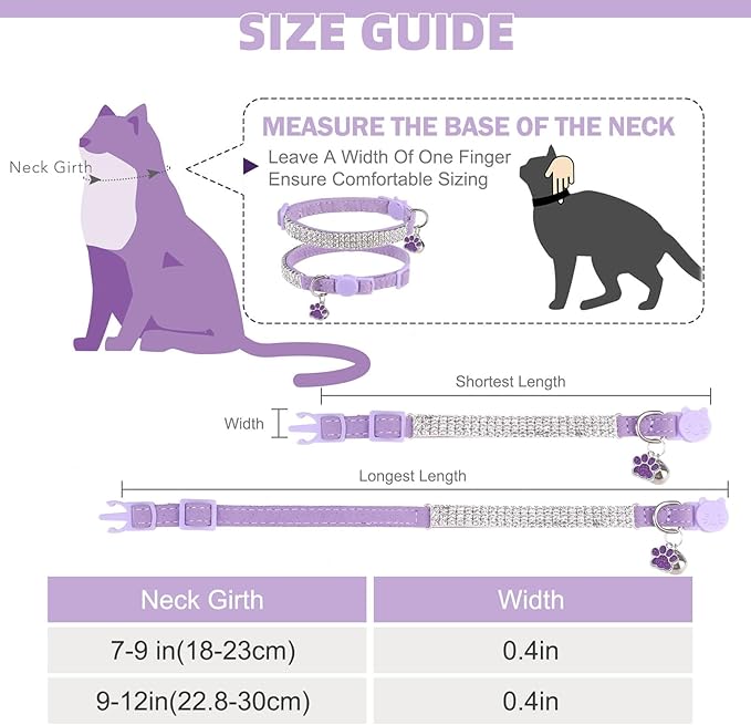 EXPAWLORER Soft Velvet Safe Cat Collars - Image 2