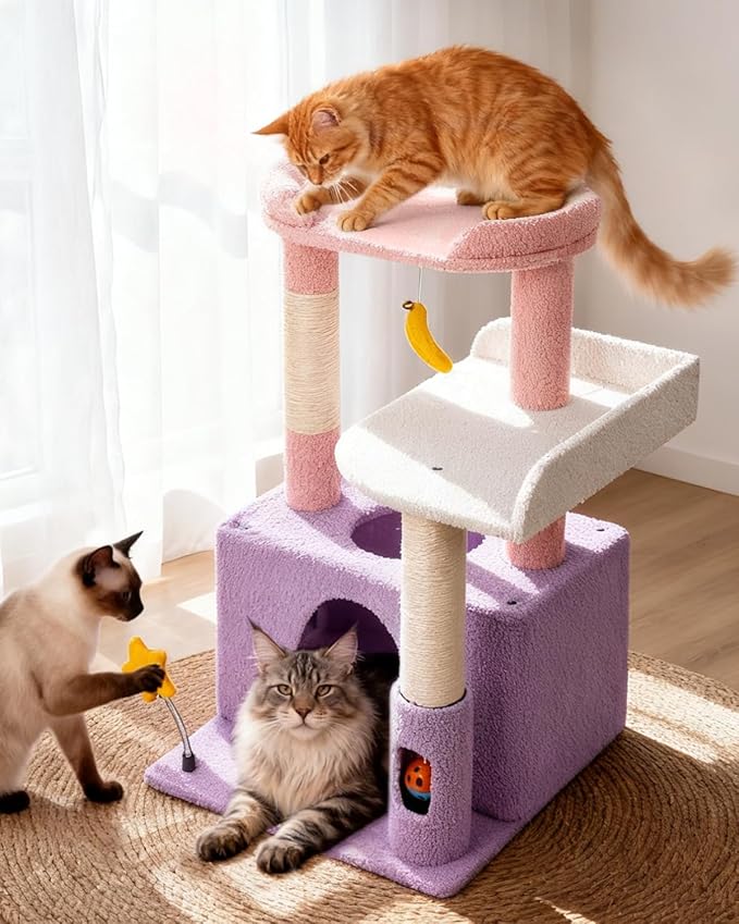 31" Cute Cat Tower for Indoor Kittens - Image 2