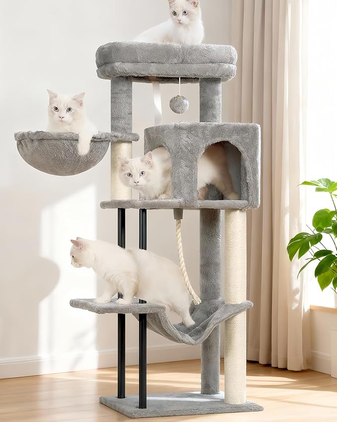 Gitelsnour Cat Tree, Cat Tower for Indoor Cats, 43.3 inch Cat Tree Tower by Gitelnour