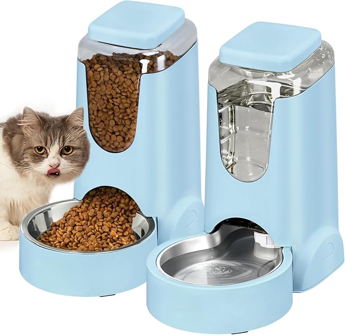 Portable Automatic Cat Feeder and Water Dispenser by HWONMTEPETFEEDER