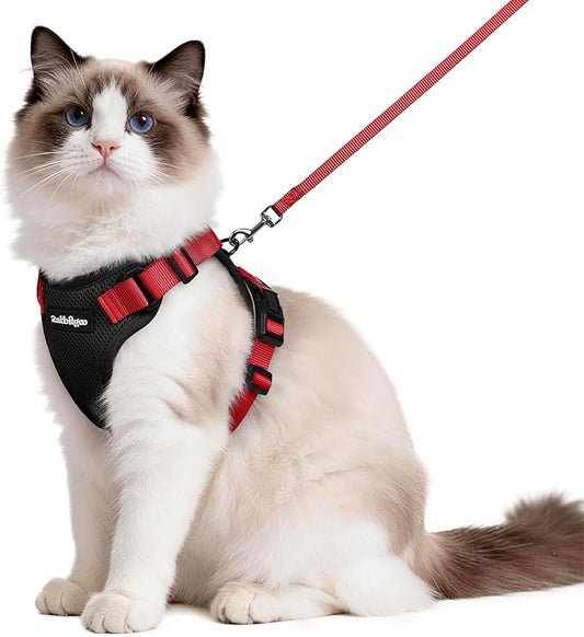 rabbitgoo Cat Harness and Leash Set, Escape Proof Vest Harness by rabbitgoo