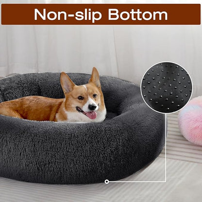 JOLLYVOGUE Dog & Cat Bed, Calming Anti-Anxiety Pet Bed - Image 4