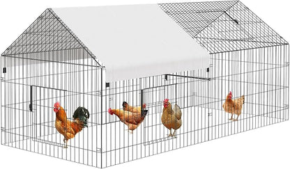 NUGRIART Metal Chicken Coop 86"×40"×40" Chicken Run by NUGRIART