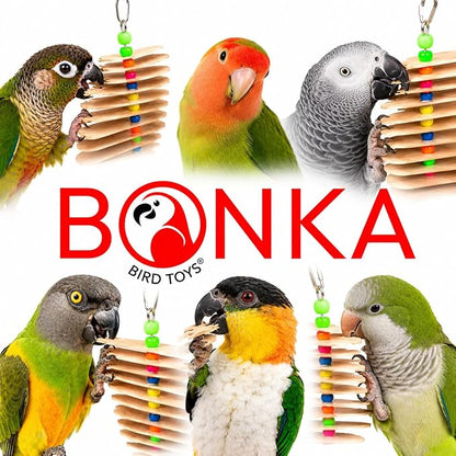 Bonka Bird Toys 867 Big Natural Stick Bird Toy 9.5" x 6" Natural Wood Metal and - Image 8
