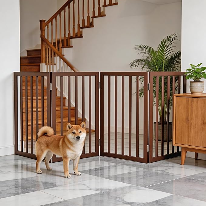 Dog Gate Indoor, Freestanding Dog Fence - Image 2