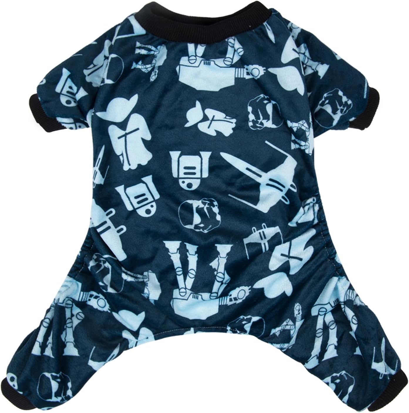 CuteBone Small Dogs Outfit Soft Puppy Onesies Pjs Dog Pajamas Pet Coat Cat Apparel Comfy Doggie Jumpsuit Bodysuit for All Seasons P47XL