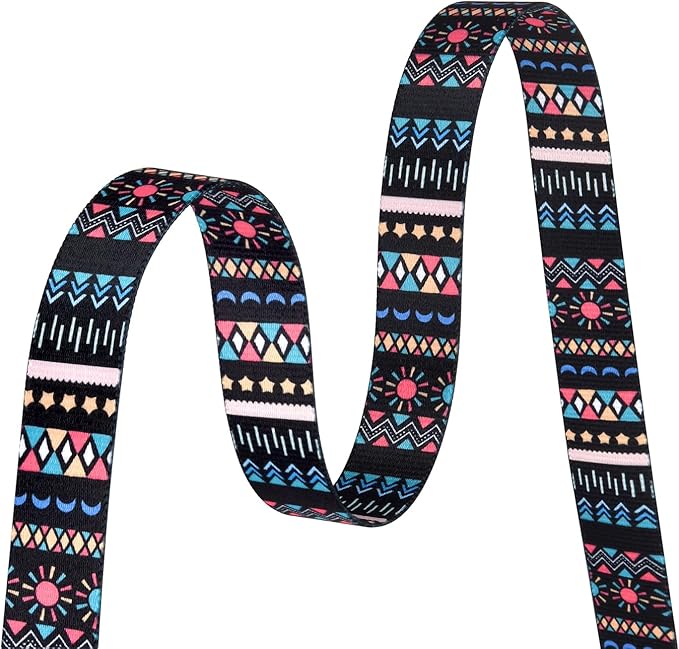 Mihqy Dog Collar with Bohemia Floral Tribal Geometric Patterns - Image 4