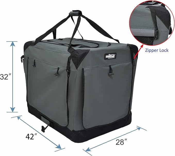 EliteField 4-Door Folding Soft Dog Crate - Image 2