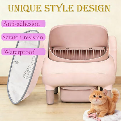 Portable Pet Pivot Litter Box Replacement pad，Open-Top Automatic Litter Box - Image 2