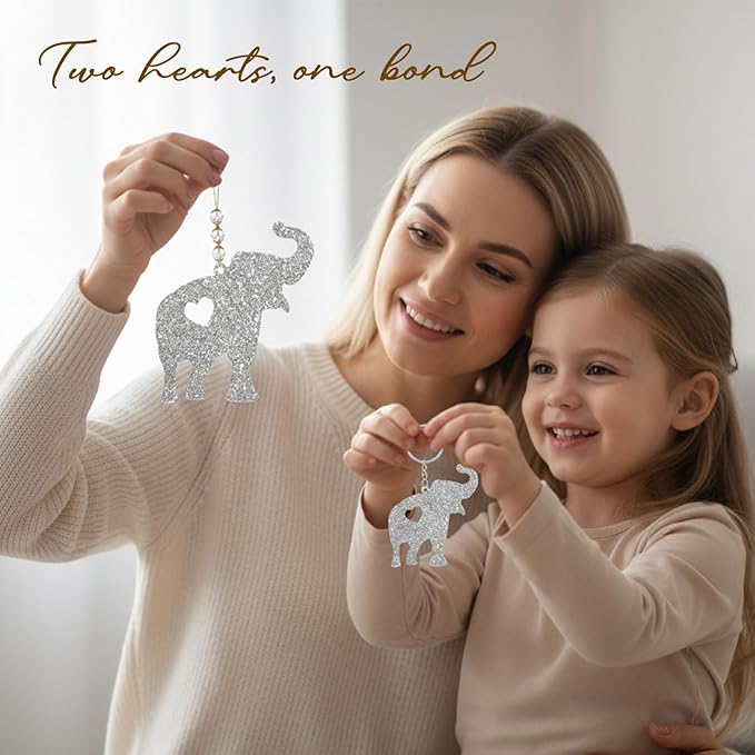 Set2 Elephant Ornament, Meaningful Christmas Ornaments - Image 6