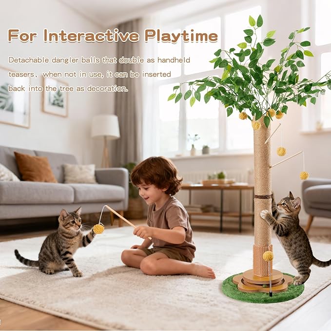 45" Tall Cat Scratching Post - Image 7