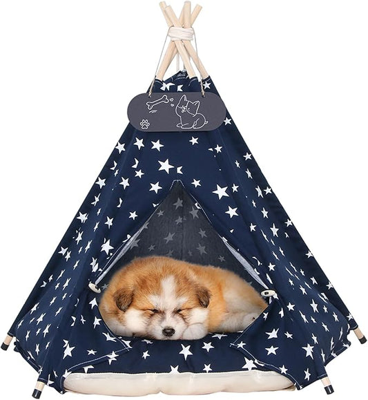 Pet Teepee Tent for Dogs & Cats Dog Bed by Mooipet
