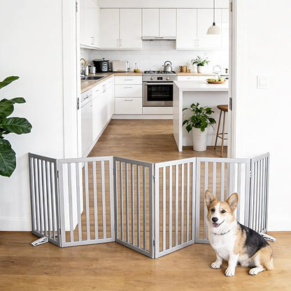 Dog Gate Indoor, Freestanding Dog Fence - Image 2