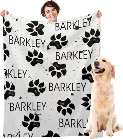 Personalized Dog Blanket with Name by MYESCUSTOM