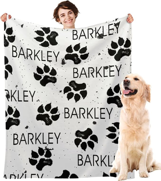 Personalized Dog Blanket with Name by MYESCUSTOM
